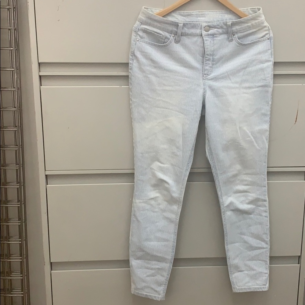 Crown & Ivy stripe skinny jeans size 6R